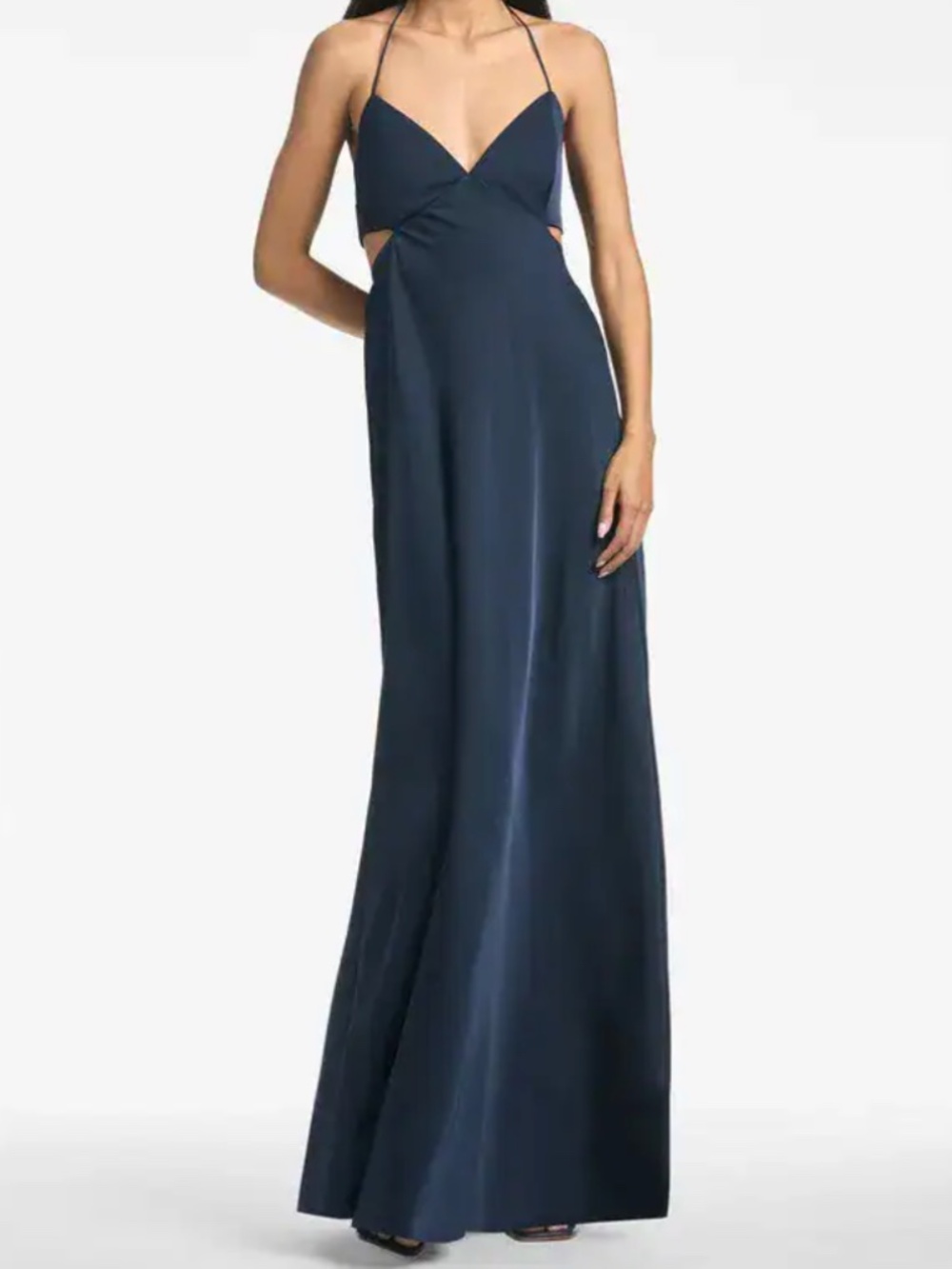 Sachin + Babi Alexandra Navy Evening Gown‎